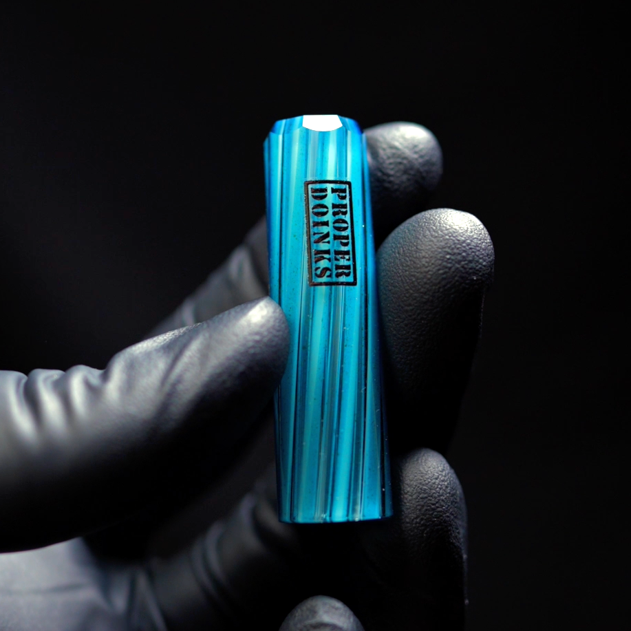 Proper Tips - Mediterrania Blue w/ Heavy Stardust - Faceted - Extendo